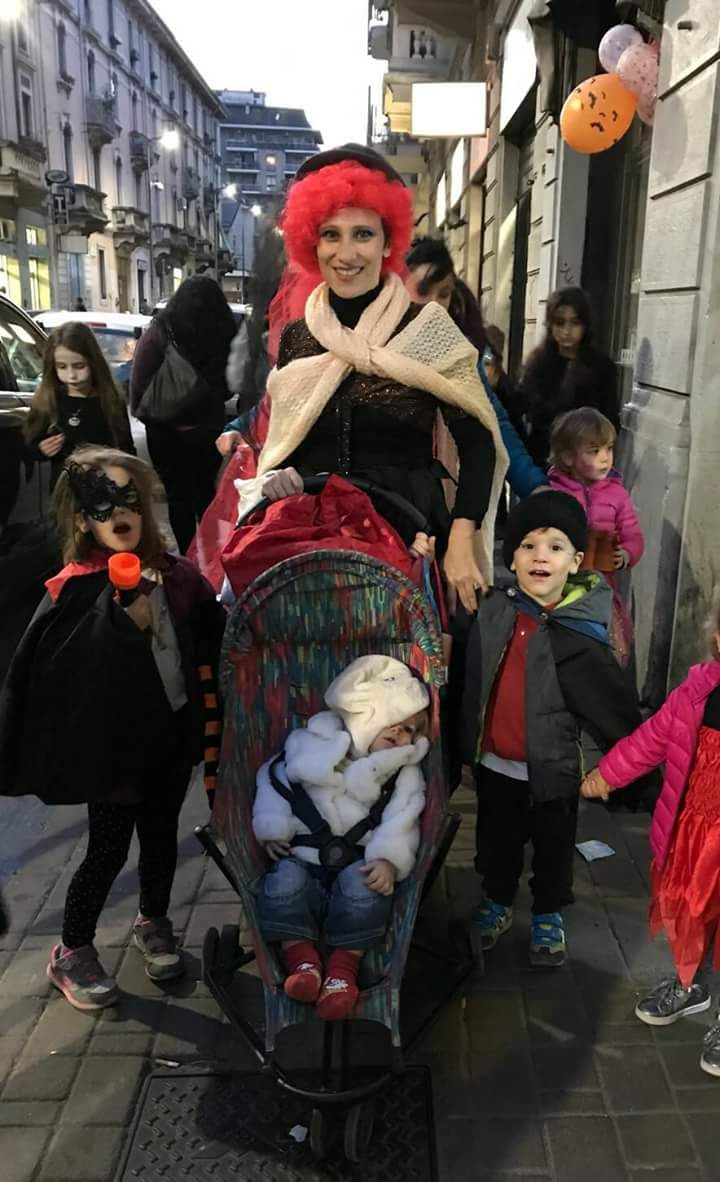 Alessandra Duglio con i suoi bambini